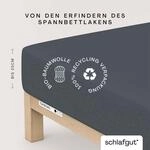 Schlafgut Spannbettlaken "CASUAL Bettlaken 100% gek&auml;mmte Bio-Baumwolle, 150 g/m&sup2;,