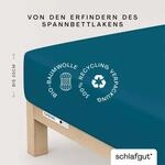 Schlafgut Spannbettlaken "CASUAL Bettlaken 100% gek&auml;mmte Bio-Baumwolle, 150 g/m&sup2;,