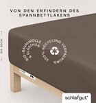 Schlafgut Spannbettlaken "PURE BOXSPRING Bio-Baumwolle mit Elasthan, 170 g/m&sup2;,