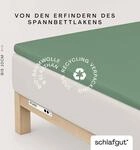 Schlafgut Spannbettlaken "PURE TOPPER Bio-Baumwolle mit Elasthan 170 g/m&sup2; f&uuml;r