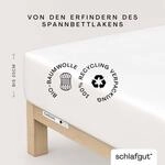 Schlafgut Spannbettlaken "CASUAL Bettlaken 100% gek&auml;mmte Bio-Baumwolle, 150 g/m&sup2;,