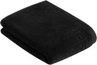 Duschtuch ESPRIT "Modern Solid", schwarz, B:67cm L:140cm, Webfrottier, Obermaterial: