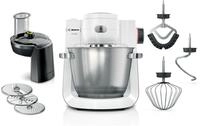 BOSCH K&uuml;chenmaschine "Serie 6 MUMS6EW13D, Durchlaufschnitzler, Edelstahlsch&uuml;ssel,