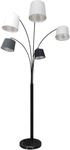 SALESFEVER Stehlampe "Maxim", grau (hellgrau, dunkelgrau, wei&szlig;, schwarz), 5, H: