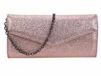 Clutch BUFFALO "Secco Glitter" Gr. B/H/T: 3.5 cm x 12 cm x 25 cm, rosa Damen Taschen