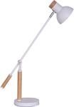 SALESFEVER Schreibtischlampe "Matilda", wei&szlig; (wei&szlig;, natur), 1, &Oslash; 14cm H: 34cm,