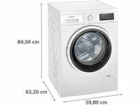 A (A bis G) SIEMENS Waschmaschine "WU14UT42" Waschmaschinen weiß Frontlader