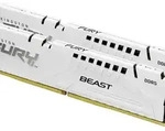 KINGSTON Arbeitsspeicher "64 GB 6000 MT/s DDR5 CL30 DIMM", wei&szlig;, 64 GB,