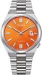 Automatikuhr CITIZEN "TSUYOSA 60h", silber (silberfarben, orange), Armbanduhren,