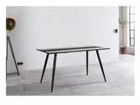 Esstisch HELA "Janina" Tische Gr. H: 76 cm, schwarz (betonoptik, schwarz, betonoptik,