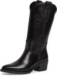 Tamaris Westernstiefel, Blockabsatz, Langschaftstiefel mit Ziern&auml;hten, in spitzer