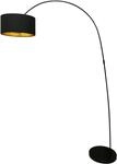 SALESFEVER Bogenlampe "Luca", gold (schwarz, goldfarben), 1, &Oslash; 40cm H: 201cm,
