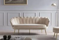 SalesFever 3-Sitzer "Clam Komfortsofa" Extravagantes Muscheldesign: 180 cm Breite