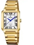 Quarzuhr FESTINA "On The Square", gold (goldfarben), Armbanduhren, Damen, Quarzuhr,