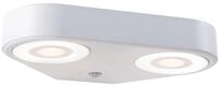 Paulmann LED Au&szlig;en-Wandleuchte "Silma IP44 280x176mm 3000K 2x5,5 / 2x0,7W 2x600lm