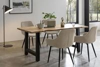 SalesFever Esstisch "Minimalistischer Tisch" Ge&ouml;lt und doppelt gewachstes Massivholz
