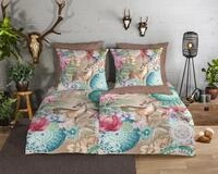 hip Wendebettw&auml;sche "Hebe" 2 Stk. Biber, 135x200, Warm, Weich, Wendeoptik,