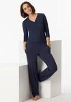 Schiesser Pyjamahose "Mix + Relax" klassisch weiter Marlene-Schnitt,...