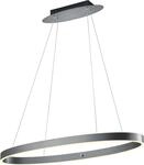 LED Pendelleuchte "DELTA", grau (anthrazit matt eloxiert), 2, &Oslash; 90cm, 1 Stk., HELL