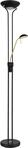 GLOBO LIGHTING Stehlampe "LEONAS", schwarz (schwarz matt), &Oslash; 25,5cm H: 180cm, 1