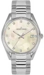 Quarzuhr JACQUES LEMANS "Derby", silber (silberfarben, perlmuttfarben), Armbanduhren,