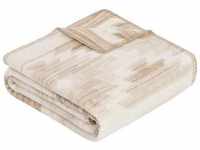 Wohndecke IBENA "Jacquard Decke Girga" Wohndecken Gr. B/L: 150 cm x 200 cm, beige