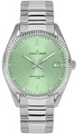 Quarzuhr JACQUES LEMANS "Derby", silber (silberfarben, hellgr&uuml;n), Armbanduhren,