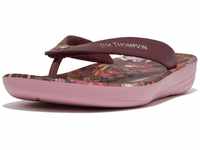 Fitflop Zehentrenner "iQUSHION X JIM THOMPSON", Keilabsatz, Sommerschuh,...