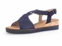 Sandalette GABOR "GENUA" Gr. 36, blau (dunkelblau) Damen Schuhe Sandaletten