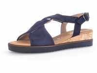 Sandalette GABOR "GENUA" Gr. 36, blau (dunkelblau) Damen Schuhe Sandaletten