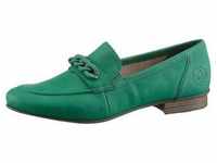 Slipper RIEKER Gr. 38, grün (smaragd) Damen Schuhe Slip ons Loafer, Mokassin,