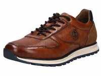 Sneaker BUGATTI Gr. 42, braun (cognac) Herren Schuhe Schnürhalbschuhe mit Hand