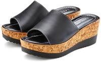 LASCANA Pantolette "Sommerschuh, offener Schuh, Mule, Sandalette," aus Leder mit
