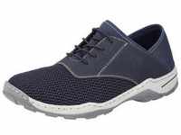 Slip-On Sneaker RIEKER Gr. 43, blau (dunkelblau) Herren Schuhe Stoffschuhe...