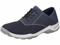 Slip-On Sneaker RIEKER Gr. 43, blau (dunkelblau) Herren Schuhe Stoffschuhe Loafer,