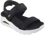 Sandale SKECHERS "UNO", Damen, Gr. 36, schwarz, Textil, Schuhe Sandale, Sommerschuh,