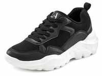 Sneaker LASCANA Gr. 38, schwarz-weiß (schwarz) Damen Schuhe Ugly Shoes Sneaker