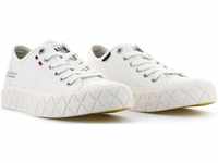Sneaker PALLADIUM "PALLA ACE CVS" Gr. 43, weiß Schuhe Schwarz Weiß aus Textil