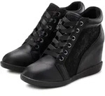 Sneaker LASCANA "Freizeitschuh, Halbschuh, Keilstiefelette, Stiefelette", Damen, Gr.