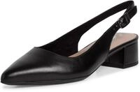Slingpumps TAMARIS, Damen, Gr. 36, schwarz, Leder, Schuhe Slingpumps Brautschuh,