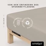 Schlafgut Spannbettlaken "Soft Contact" 100% Bio Baumwolle