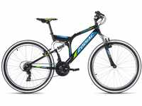 Mountainbike KS CYCLING "Zodiac" Fahrräder Gr. 48 cm, 26 Zoll (66,04 cm), schwarz