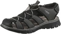 Rieker Sandale, Sommerschuh, Klettschuh, Freizeitsandale, Gummizug, Schellverschluss
