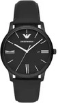 Quarzuhr EMPORIO ARMANI, schwarz (schwarz, schwarz), Armbanduhren, Herren, Quarzuhr,