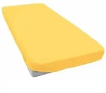 Bettlaken ESTELLA "Zwirnjersey", gelb (sonnengelb), B:140-160cm L:200-220cm, Bettlaken ESTELLA "Zwirnjersey", gelb (sonnengelb), B:140-160cm L:200-220cm,