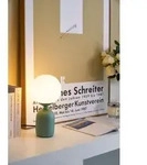 PAULEEN Tischleuchte "Glowing Charm max 20W Keramik", gr&uuml;n (gr&uuml;n, wei&szlig;), 1,...
