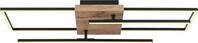 GLOBO LIGHTING Deckenleuchte "KENDRA", schwarz matt, H: 12cm, 1 Stk., Leuchten,