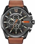 Chronograph DIESEL "MEGA CHIEF", braun (hellbraun), Armbanduhren, Herren,