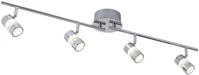 SEARCHLIGHT Deckenstrahler "Bubbles 4Lt Split Bar Spotlight - Chrome & Bubble