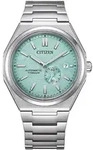 Automatikuhr CITIZEN, silber (titansilberfarben, hellgr&uuml;n), Armbanduhren, Damen,